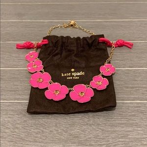 Kate Spade Pink Flower Necklace